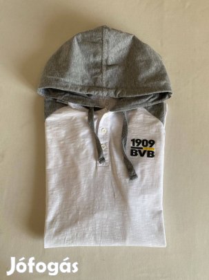 BVB Borussia Dortmund férfi kapucnis hosszú ujjú póló, XL-es