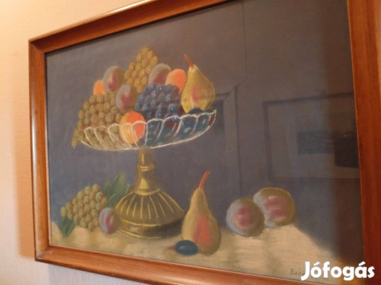 Baán Endre fa keretes csendélet festmény