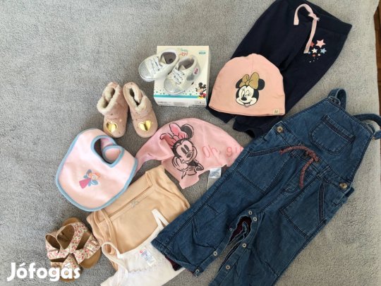 Baba (kislány) ruhák/cipő/egyéb 12 db