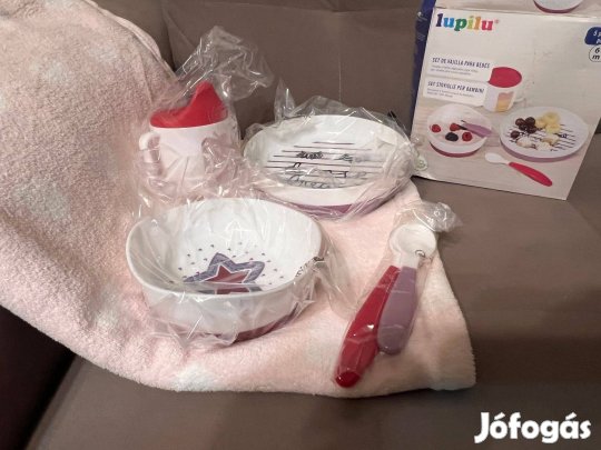 Baba étkészlet + baba pléd