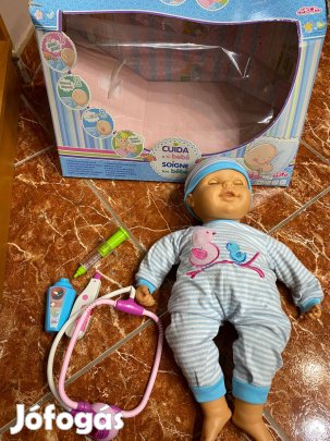 Baba gyerekeknek - nagy méret, interaktív beteg + kiegészítőkkel