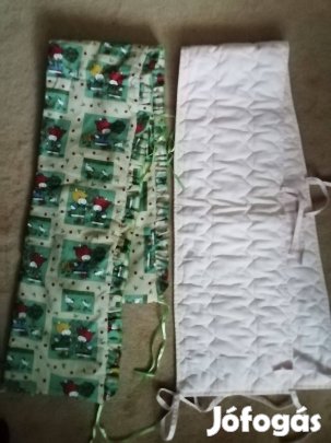 Baba kiságy rácsvédő, fejvédő, színes és babarózsaszín, vadonaújak