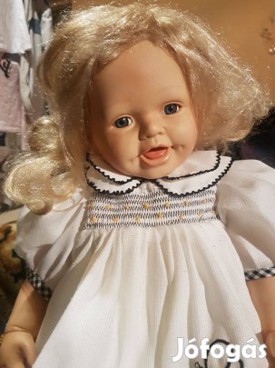 Baba mosolygós régi játék baba 56 cm eladó
