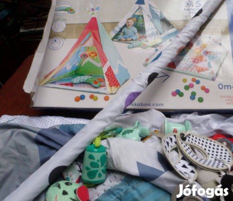 Baba sátor játék szőnyeg hempergő újszerű