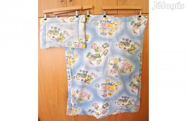 Baba takaró szett, kisgyerek takaró, párna, garnitúra, Újszerű, macis