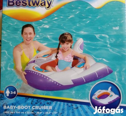 Babacsónak 1m Vagy Baba medence Új egyszarvús napvédővel Bontatlan Ú