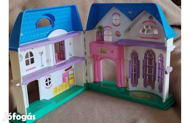 Babaház, 35 x 35 cm, nyitható, Retro