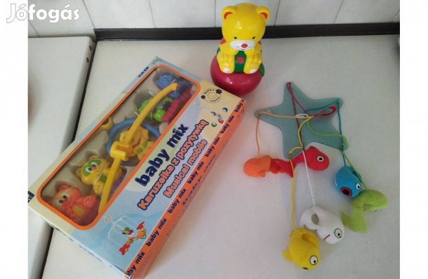 Babajáték, bébi rágóka, csecsemő holmi, kiságyforgó