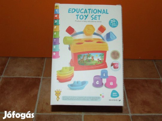 Babajáték logikai készségfejlesztő 18 részes 6 hónapos kortól Új