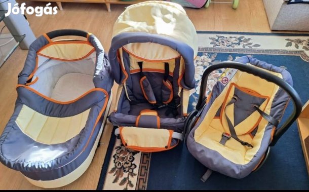 Babakocsi, babahordozó, mózeskosár, 3in1 babakocsi