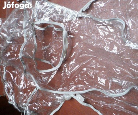 Babakocsi ponyva átlátszó esővédő újszerű