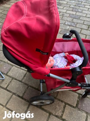 Babakocsi szett kislányoknak babával együtt