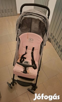 Babakocsi szürke/rózsaszín