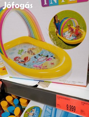 Babamedence Unikornis gyerekmedence Árnyékolóval 127X102 CM Bontatlan