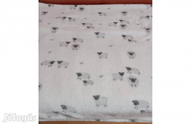 Babapléd (75 x 100 cm), nagyon puha, báránykás, újszerű