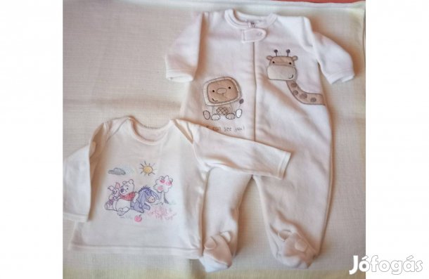 Babaruha párban (zsiráfos rugdalózó + Micimackós felső)