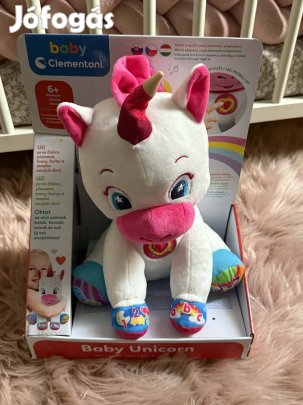 Baby Clementoni éneklő, fejlesztő plüss unikornis