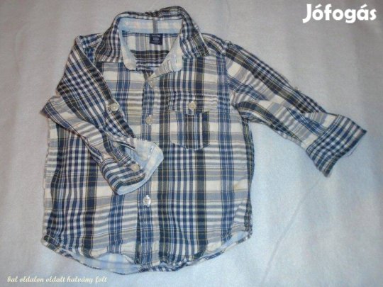 Baby Gap kockás hosszú ujjú ing 12-18 hó (méret 86)