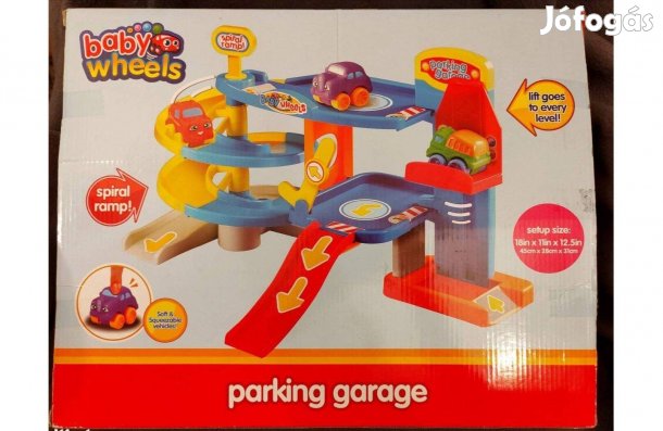 Baby Wheels Parkolóház játékszett 18 hónapos kortól