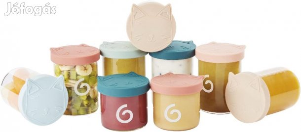 Babymoov Isy üveg tárolóedények tetővel-9 db OUTLET termék