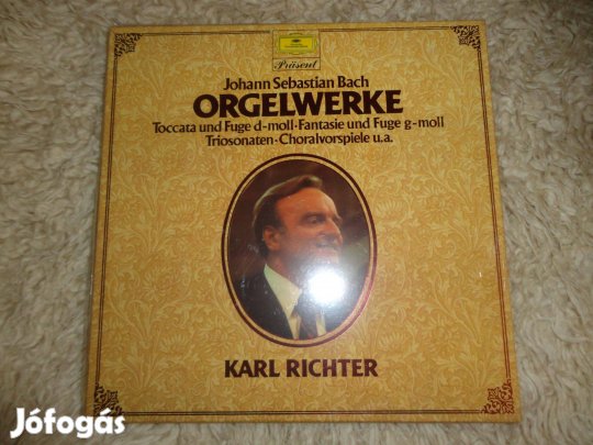 Bach orgonaművek Új Dgg lp box bakelit