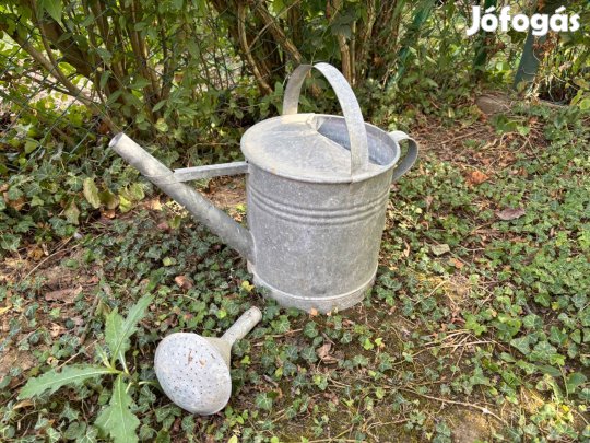 Bádog kanna, régi kerti locsoló