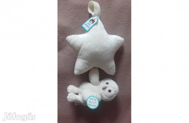 Baglyos kiságyfüggó, zenélő, Új, "Jellycat", 30 cm