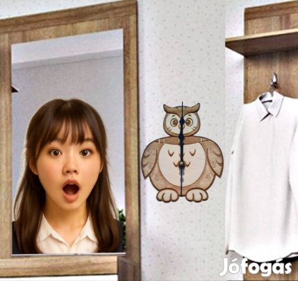 Bagoly falióra gyerekeknek húsvétra. Húsvéti ajándék óra