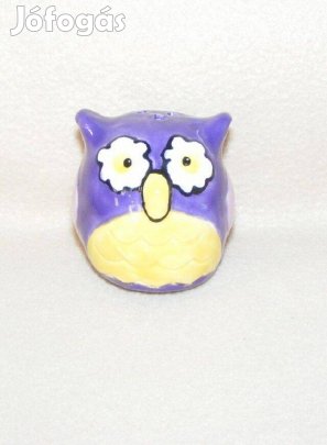 Bagoly porcelán sószóró