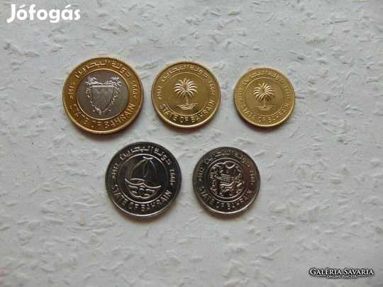 Bahrain 5 darab fils érme LOT ! Nagyon szép érmék Kép szerinti szép