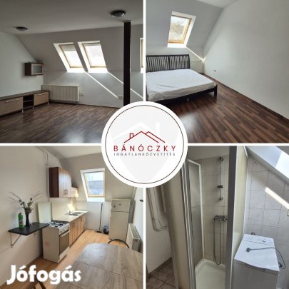 Baja szűk belvárosában világos, tetőtéri lakás eladó