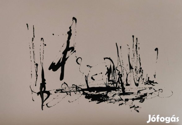 Baján Ildikó. Tús. 20,7 x 29,5 cm. Papír