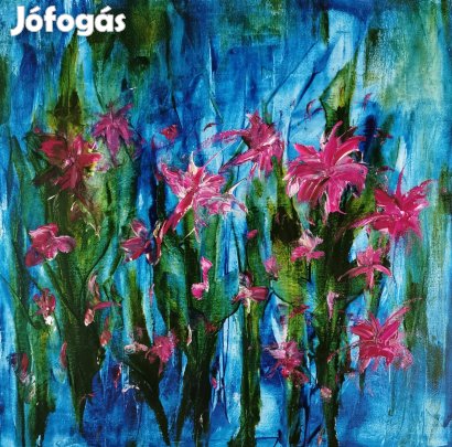 Baján Ildikó festmény 50 x 50 cm. Álmodozó énem