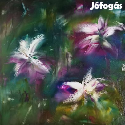 Baján Ildikó festmény 50 x 50 cm. Az éjszaka csendje