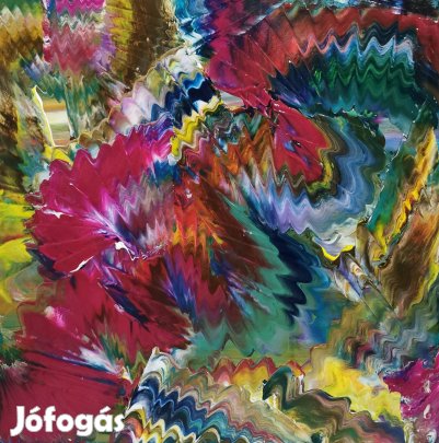 Baján Ildikó festmény 50 x 50 cm. Örök szerelem