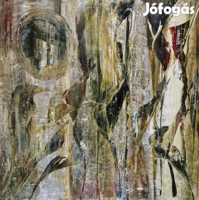 Baján Ildikó festmény 50 x 50 cm. Sikátor, magány, egy madár