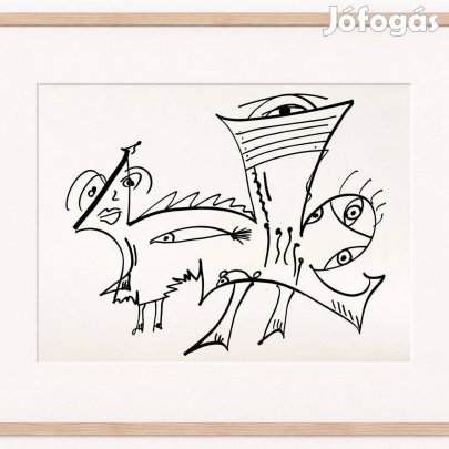 Baján Ildikó rajz. 24 x 33 cm. Papír