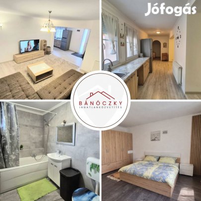 Baján kiváló állapotú 100 nm-es lakás kertkapcsolattal