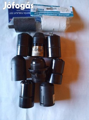 Bakelit foglalat E - 27 es. 10 db. Új.