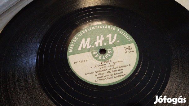 Bakelit hanglemezek eladók. A hangszerkereskedelmi N.V által kiadott