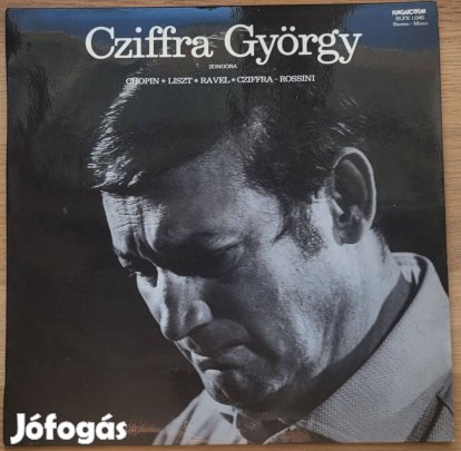Bakelit lemez Cziffra György zongora Chopin, Liszt, Ravel, Cziffra