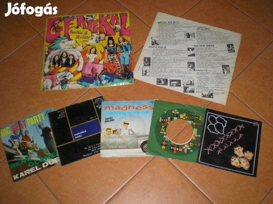 Bakelit lemezborítók üresen vegyesen Generál Clash Madness