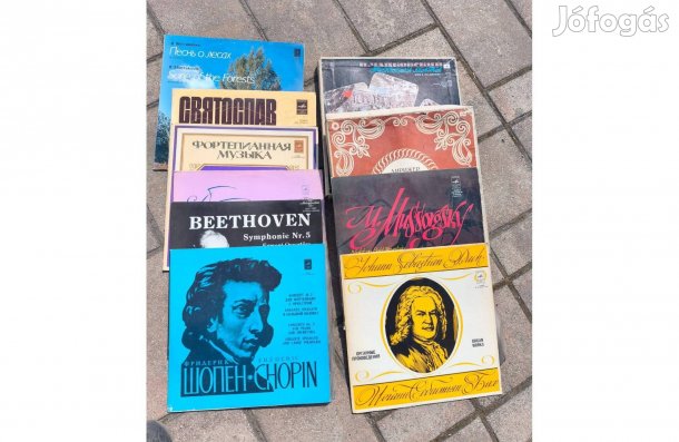 Bakelit nagylemez LP klasszikusok Bach ,Chopin, Csajkovszkij stb