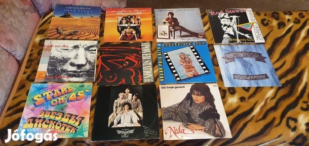 Bakelit nagylemezek,( POP Rock ) vegyesen, 65 db Csak Egyben eladó