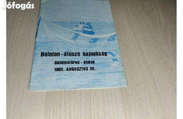 Balaton-átúszó bajnokság 1982. - programfüzet