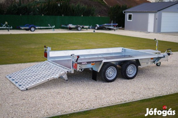 Balatonakarattyán új 2700kg-os gépszállító utánfutó most 1.990.000 Ft