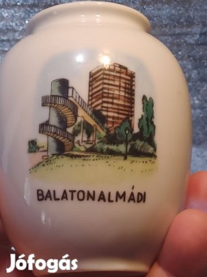 Balatonalmádi Hotel Auróra (1970) retro emlék váza