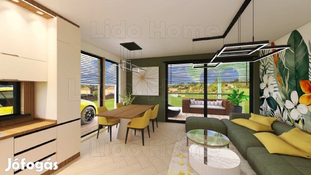 Balatonföldváron új építésú villában kertkapcsolatos lakás