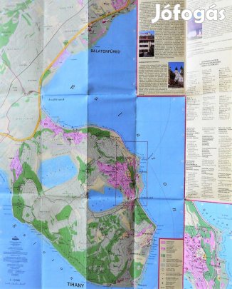 Balatonfüred Tihany térkép 2004