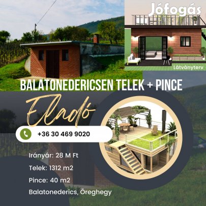 Balatoni telek eladó